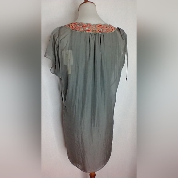 SEAGRASS SILK BEADED HANDMADE DRESS NWT - Picture 6 of 15